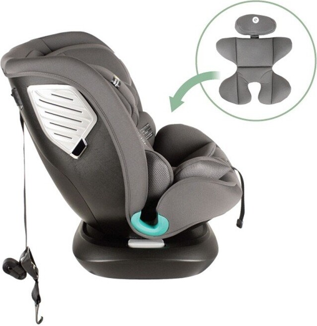 Engledal Car Seat I-Size 360 With Isofix Group 0 Malik Black Grey