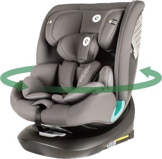 Engledal Car Seat I-Size 360 With Isofix Group 0 Malik Black Grey