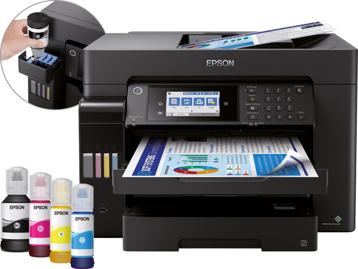 Epson - Et-16655 A3 Multifunction Ecotank Usb Lan Wi-Fi