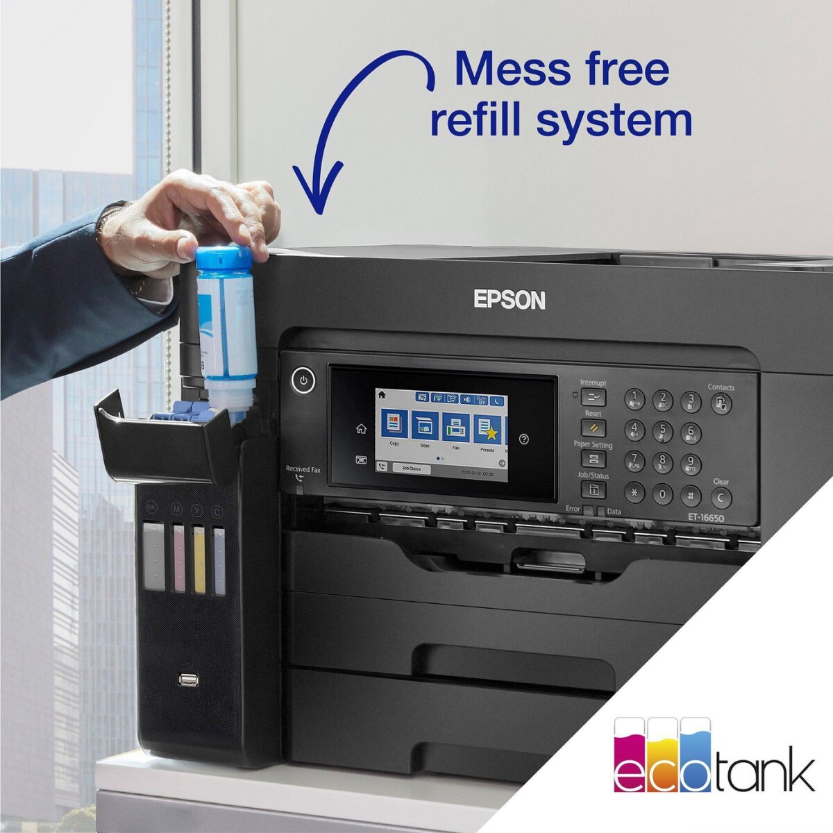 Epson - Et-16655 A3 Multifunction Ecotank Usb Lan Wi-Fi