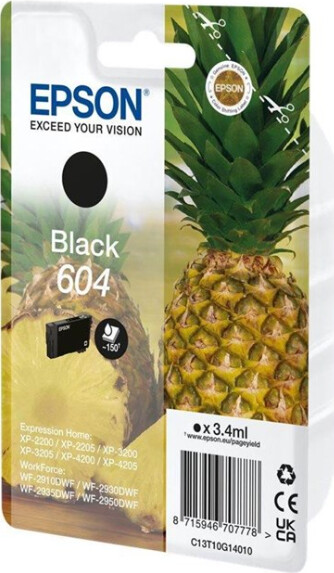 Epson - T604 Sort Blækpatron