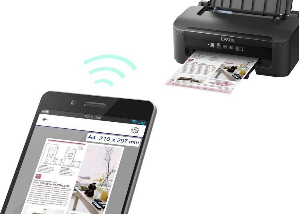 Epson - Workforce Wf-2110W Inkjet Printer Colour 5760 X 1440 Dpi A4 Wi-Fi