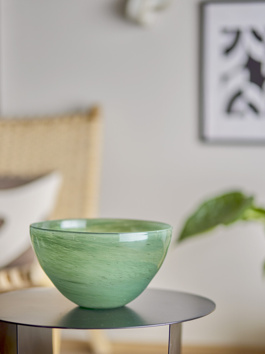 Bloomingville - Esmaralda Skål - Grøn - Glas