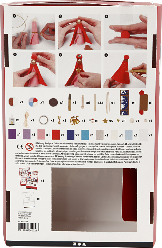 Silk Clay - Jule Diy Kit - Et Barn Er Født - Krybbespil