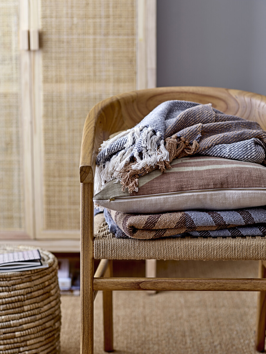 Bloomingville - Eta Pude - Brun - Bomuld - 45X45 Cm