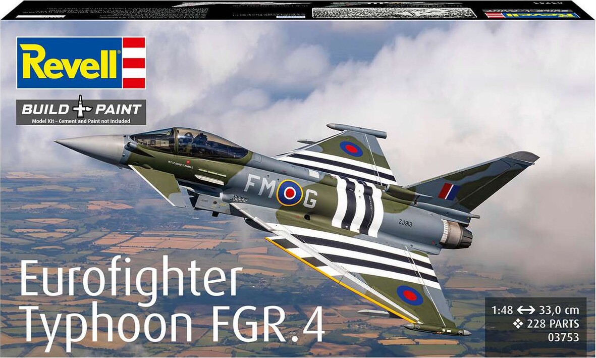Revell 03753 - Eurofighter Typhoon Fgr4 Fly - Build Paint - 1 48