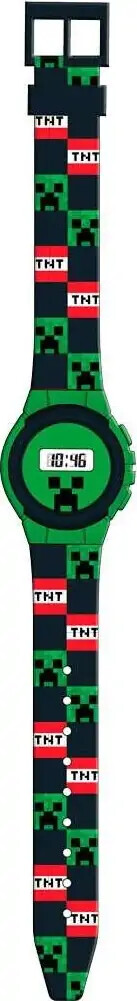 Minecraft - Ur - Digitalt Armbåndsur Til Børn