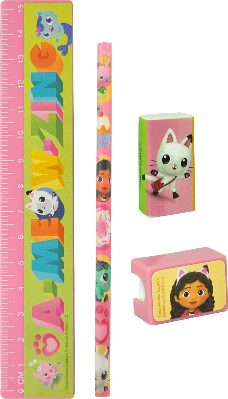 Gabbys Dukkehus - Penalhus Med Indhold - Gennemsigtig