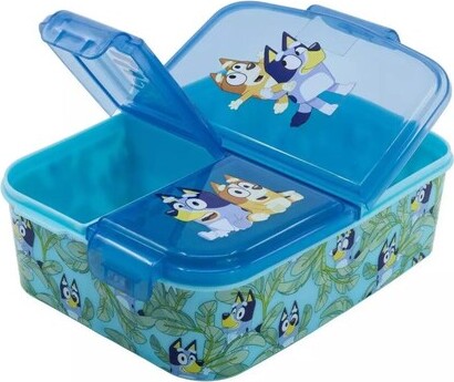 Bluey - Madkasse Med Rum - Blå