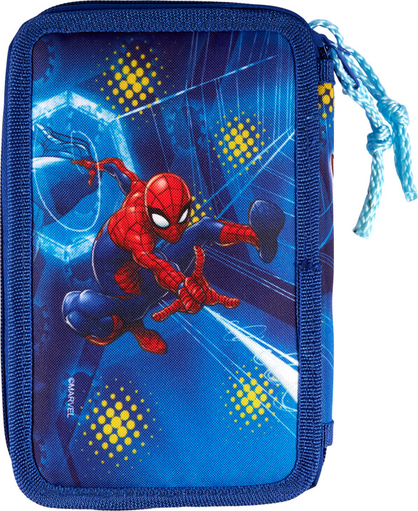 Spider-Man - Penalhus Med Indhold - Blå