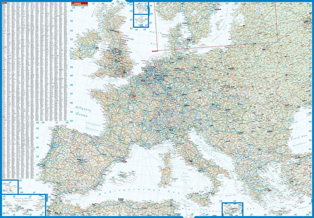 Europe - Borch Maps
