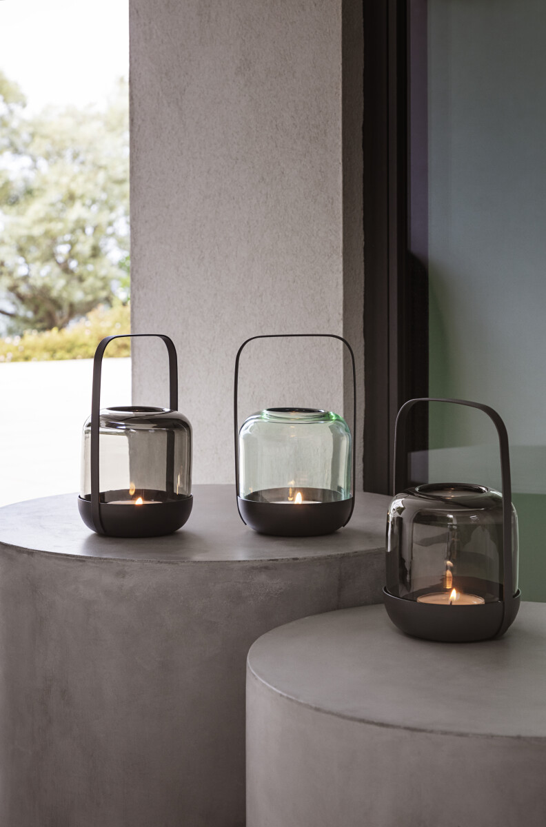 Eva Solo - Acorn Lanterne Til Lys - Stone - H 20 Cm