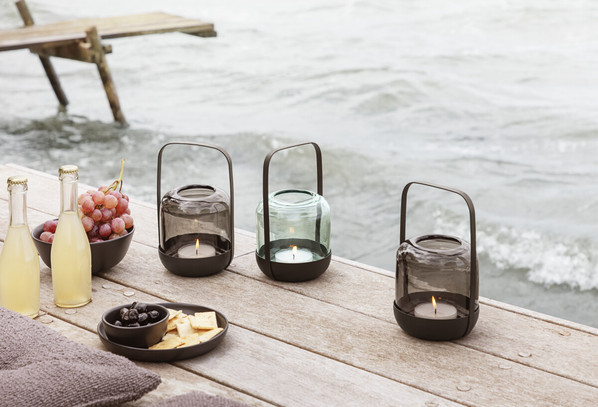 Eva Solo - Acorn Lanterne Til Lys - Stone - H 20 Cm