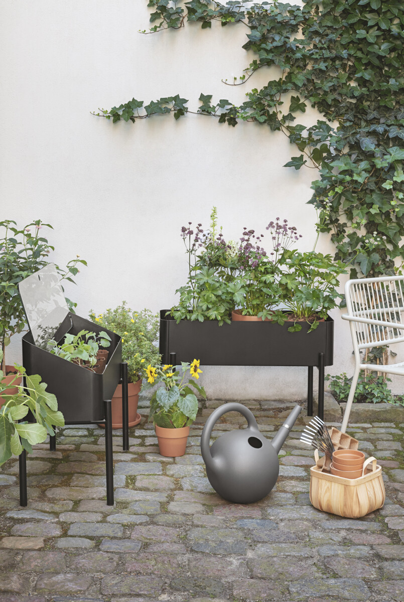 Eva Solo - Simply Grow - Plantekasse På Ben - Sort - Stål