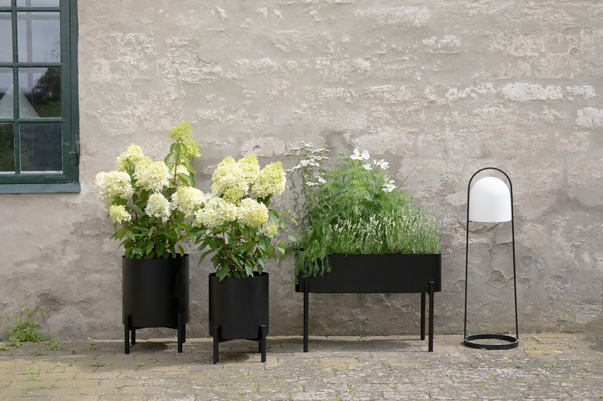 Eva Solo - Simply Grow - Plantekasse På Ben - Sort - Stål