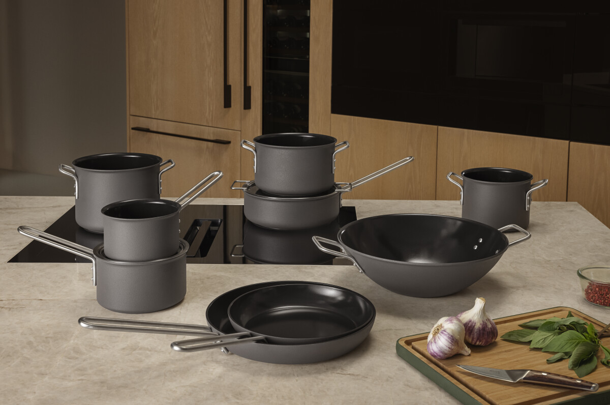 Eva Trio - Grey Line Stegepande - Ø 28 Cm - Keramisk Belægning - Grå