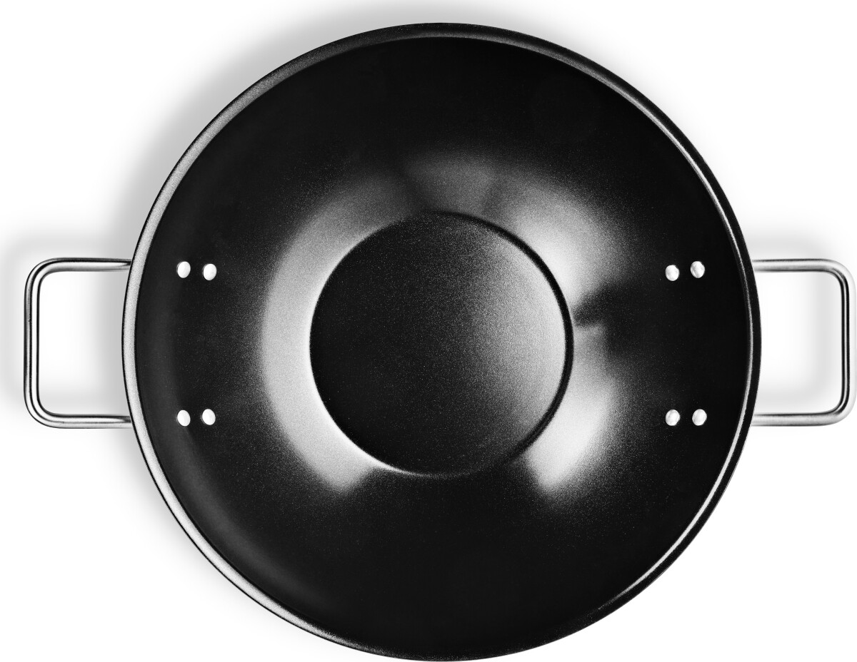 Eva Trio - Grey Line Wok Gryde - Ø 32 Cm - Keramisk Belægning - Grå