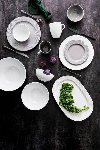 Eva Trio - Legio Nova Serveringsfad - Hvid - Porcelæn - 37X25 Cm