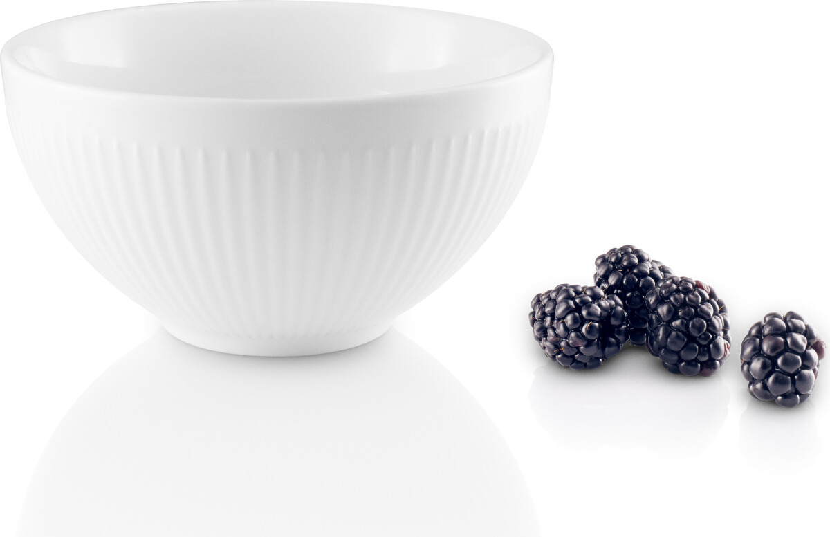 Eva Trio - Legio Nova Skål - Hvid - Riflet - Ø 13 Cm - 2 Stk