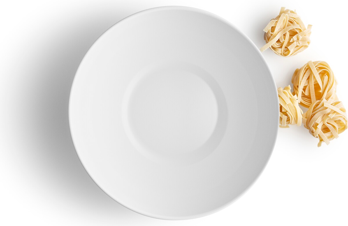 Eva Trio - Legio Nova Skål - Hvid - Riflet - Ø 24 Cm