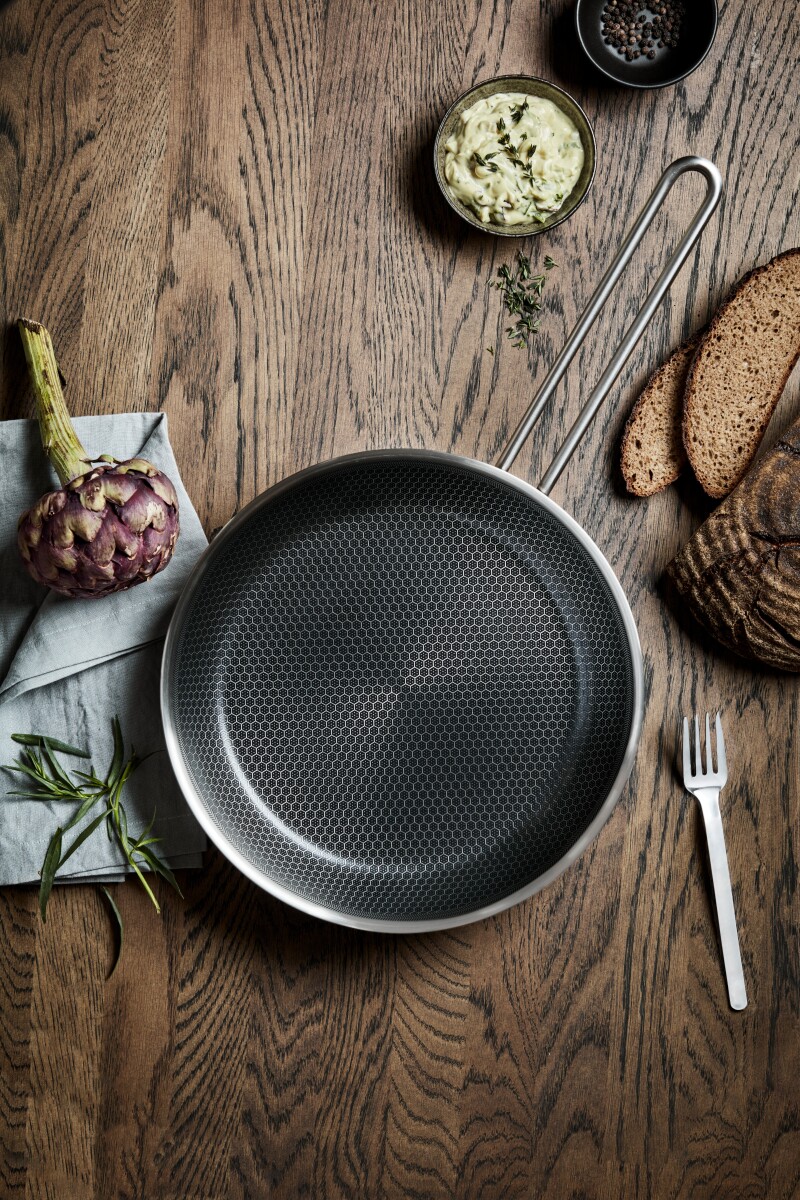 Eva Trio - Multi Mosaic Stegepande - Ø 28 Cm - Rustfrit Stål - Keramisk