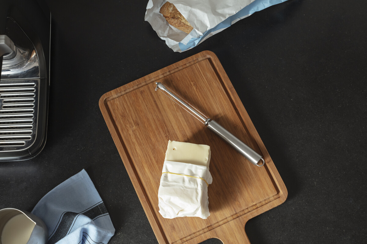 Eva Trio - Osteskærer - Børstet Stål - 22 Cm