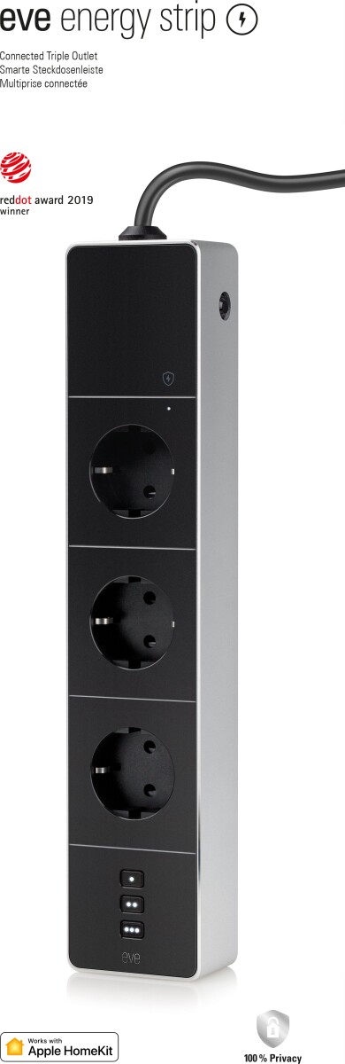 Eve - Energy Strip Smart Stikdåse - Apple Homekit