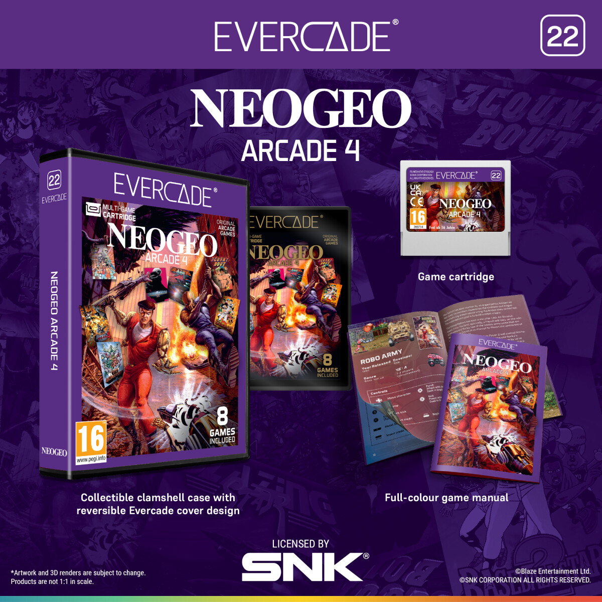 Evercade Neogeo Arcade 4