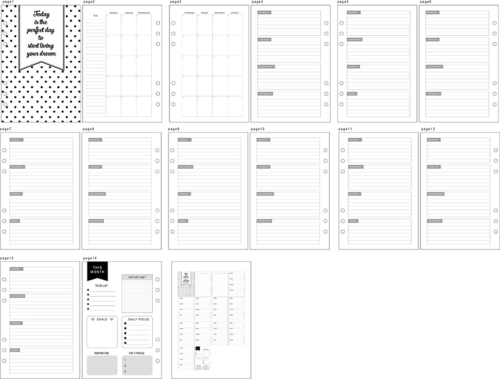 Evighedskalender - Str 142X210 Mm - 7 - 120 G - Hvid - 1 Stk