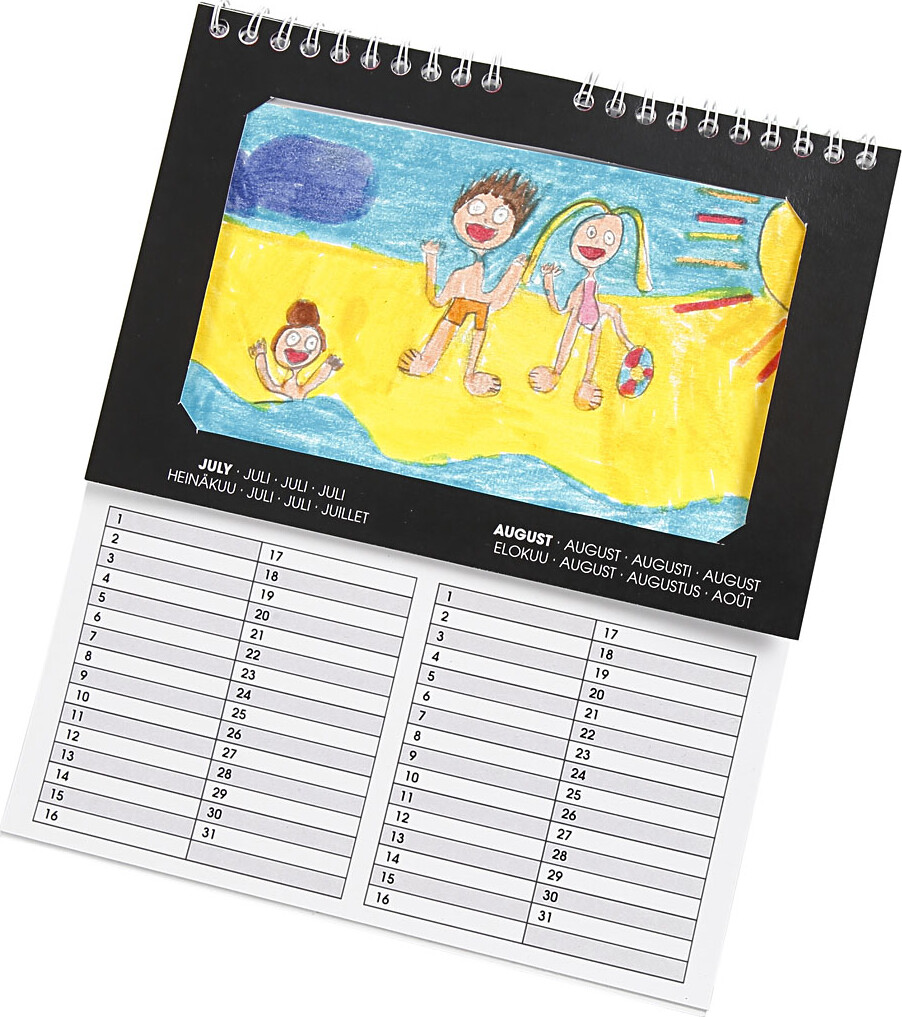 Evighedskalender - Str 19X23 Cm - 180 G - 5 Stk