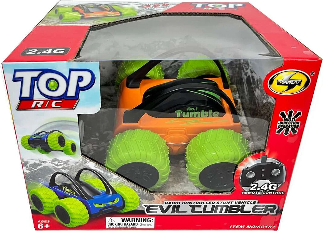 Fjernstyret Stuntbil - Evil Tumbler - 2 4 Ghz - Orange - Yinrun