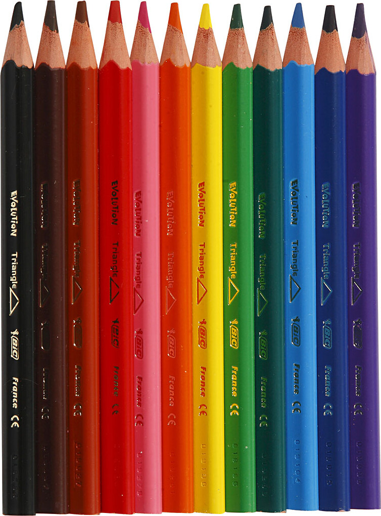 Evolution Triangle Farveblyanter - L 14 Cm - Mine 5 Mm - Assorterede Farver