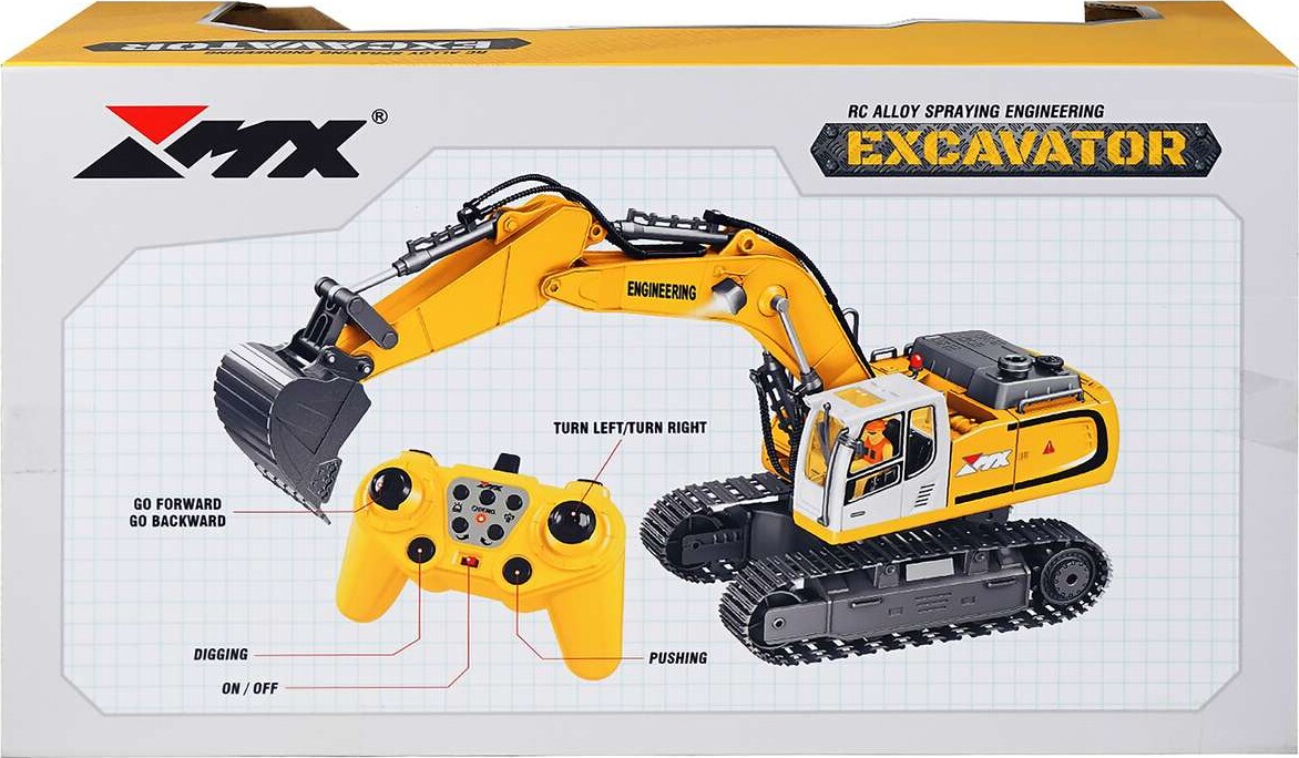 Mx - Excavator - Rc Fjernstyret Gravemaskine Til Børn - Z6819A