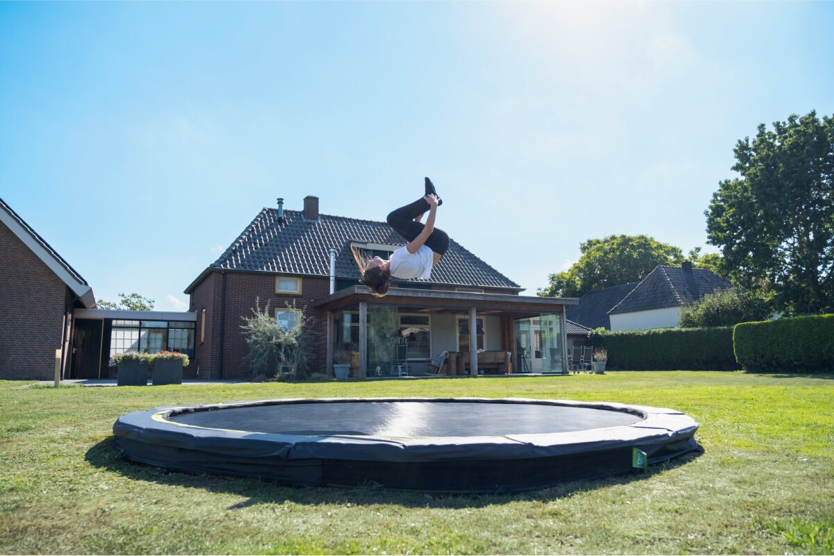 Exit - Silhouette Inground Sport Trampolin Ø366Cm - Sort