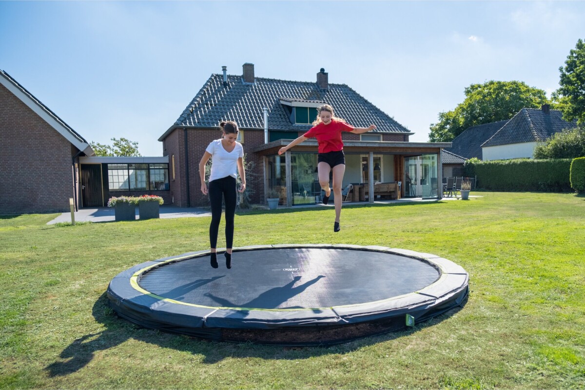 Exit - Silhouette Inground Sport Trampolin Ø366Cm - Sort