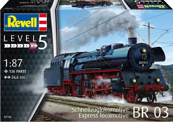 Revell - Schnellzuglokomotive Br 03 - 1 87 - Level 5 - 02166