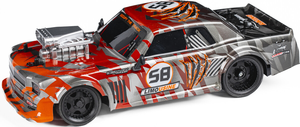 Fjernstyret Racerbil - Extreme Racing - 1 16 - 2 4 Ghz - Orange