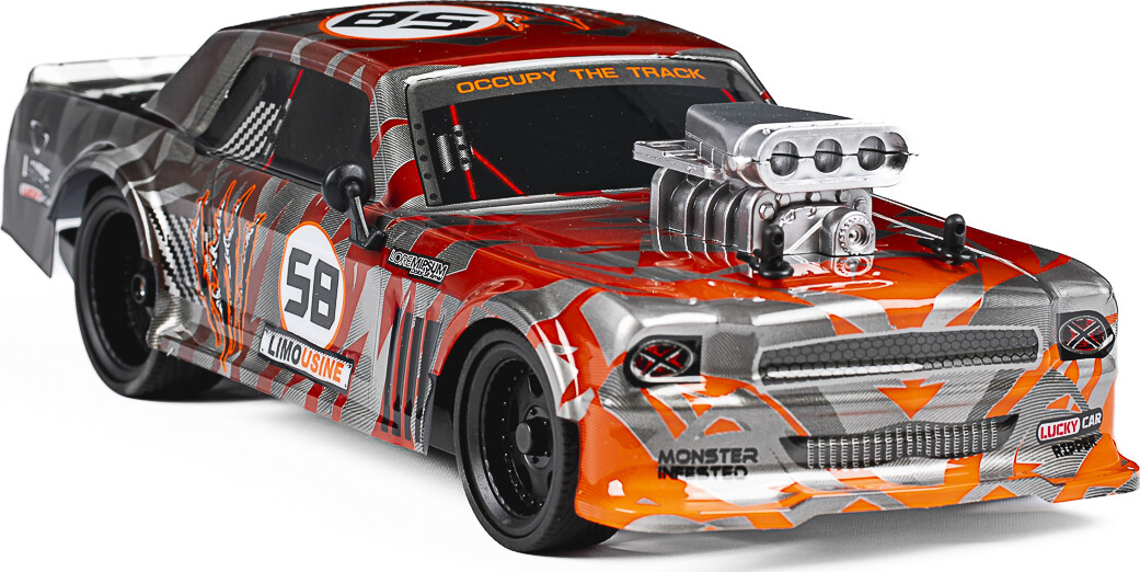 Fjernstyret Racerbil - Extreme Racing - 1 16 - 2 4 Ghz - Orange