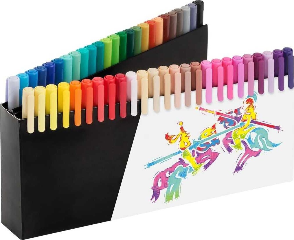 Faber-Castell - Black Edition Marker Penselspids Blød - 50 Farver
