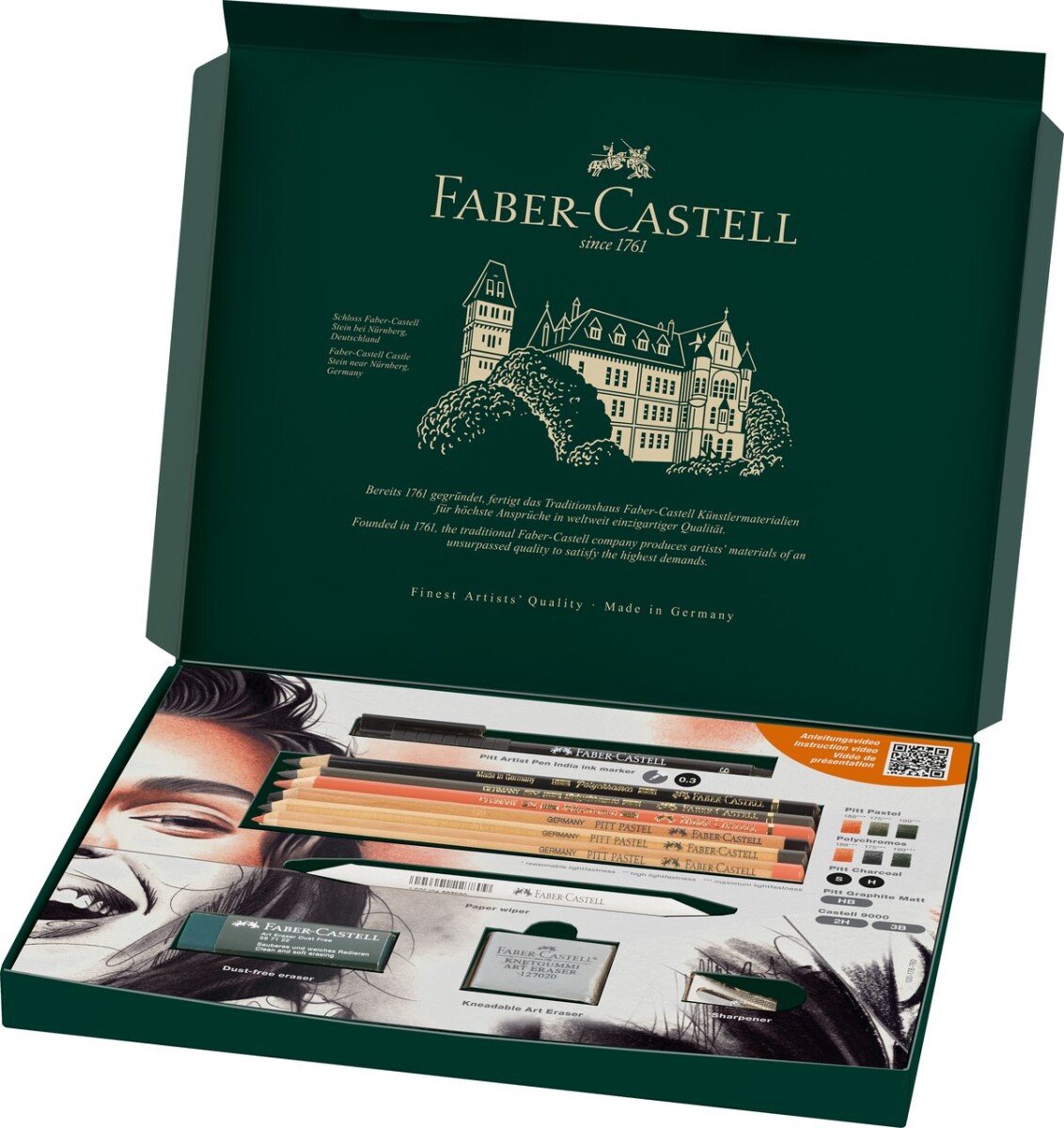 Faber-Castell - Blyanter - Discovery Set Dry Mediums - 17 Dele