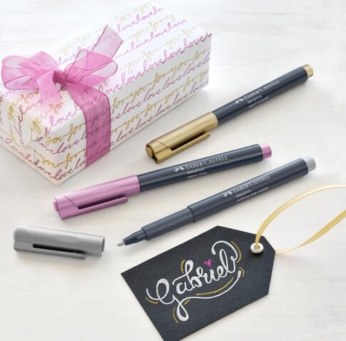 Faber-Castell - Metallics Tusser - 6 Farver