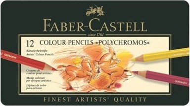 Faber-Castell - Polychromos Farveblyanter - 12 Farver