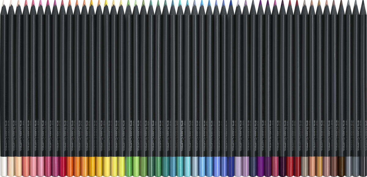 Faber-Castell - Black Edition Farveblyanter - Supersoft - 50-Pak