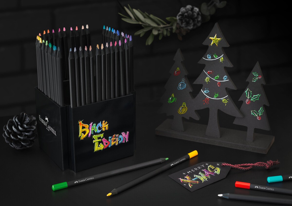 Faber-Castell - Black Edition Farveblyanter - Supersoft - 50-Pak