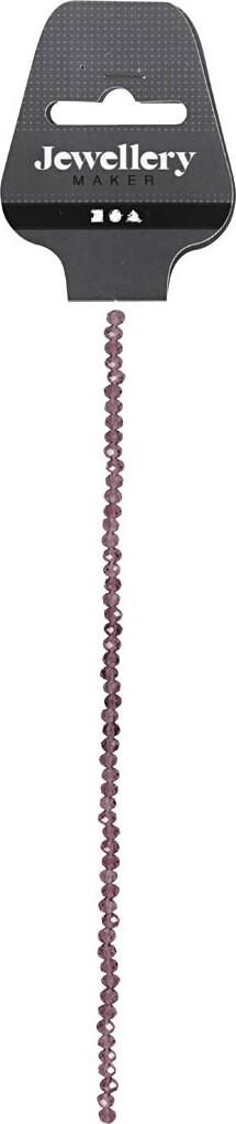 Facetperler - Ø 4 Mm - Hulstr 1 Mm - Lilla - 45 Stk