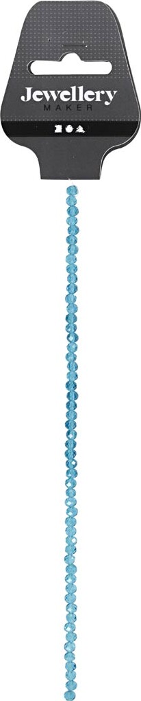 Facetperler - Ø 4 Mm - Hulstr 1 Mm - Turkis - 45 Stk