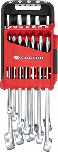 Facom 440Jp12A 7Mm - 19Mm Combination Wrench Set With Holder 12 Pc