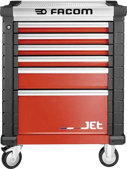 Facom Jet6M3A - 6 Drawer Roller Cabinets - 3 Modules Per Drawer Red