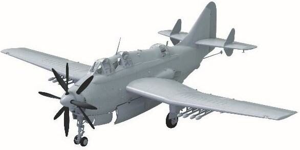 Airfix - Fairey Gannet As1As4 Modelfly Byggesæt - 1 48 - A11007