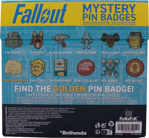 Fallout - Mystery Pin Badge Individual Assorted